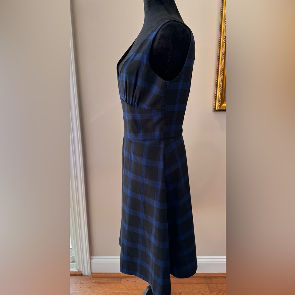 APNY preppy v-neck jumper sleeveless dress Y2K size 10 fully lined‎ zip up - Picture 4 of 15